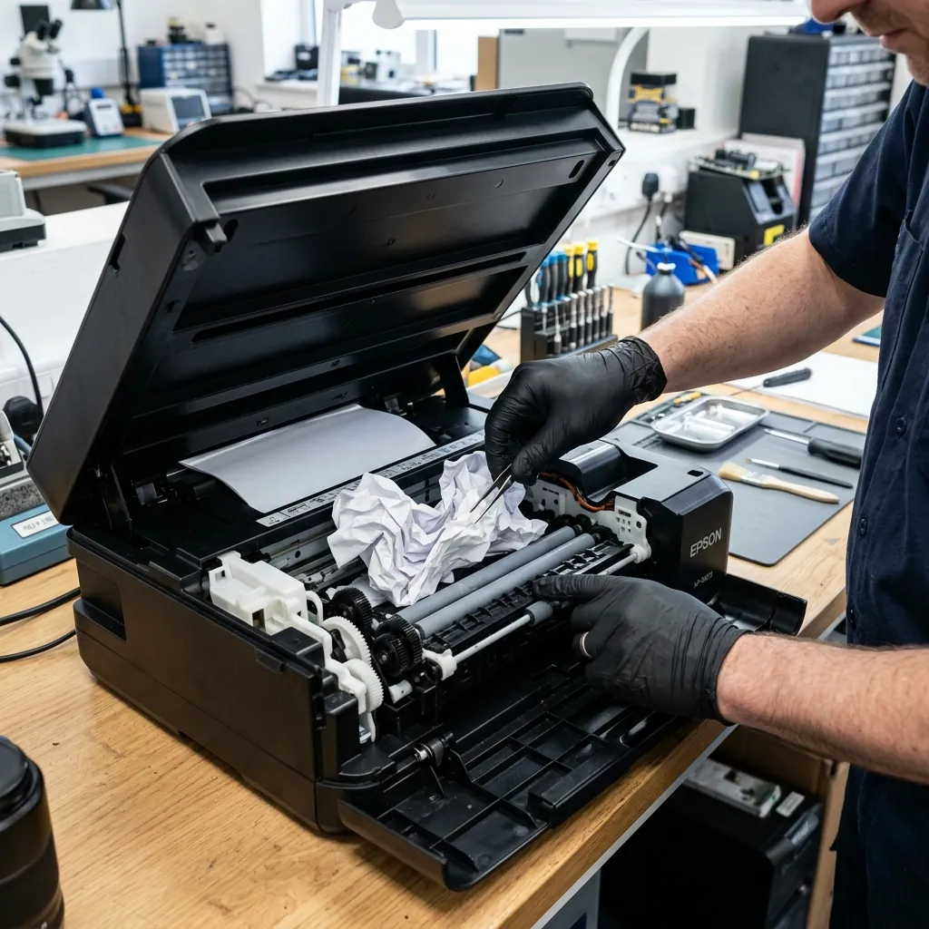 Решение проблемы замятия бумаги в принтере Epson